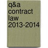 Q&A Contract Law 2013-2014 door Richard Stone