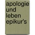 Apologie Und Leben Epikur's