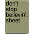 Don't Stop Believin': Sheet