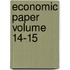 Economic Paper Volume 14-15