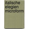 Italische Elegien microform door Brandenburg