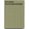 Lancaster Econmaths/Statspk door Paul Newbold