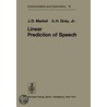 Linear Prediction of Speech door J.D. Markel