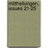 Mittheilungen, Issues 21-25