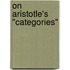On Aristotle's "Categories"