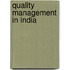 Quality Management in India