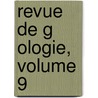 Revue de G Ologie, Volume 9 door Onbekend