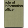 Role of Information Officer door Syed Rahmat Ullah Shah