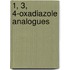 1, 3, 4-Oxadiazole Analogues