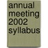Annual Meeting 2002 Syllabus