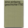 Eine Einfache Geschichte1792 door Elizabeth Inchnbald