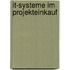 It-systeme Im Projekteinkauf