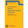 Micro And Macrodata Of Firms by Silvia Biffignandi