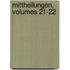 Mittheilungen, Volumes 21-22