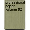 Professional Paper Volume 92 door Geological Survey