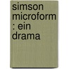 Simson microform : ein Drama door Rottger