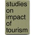 Studies on Impact of Tourism