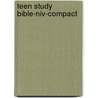 Teen Study Bible-niv-compact by Zondervan Publishing