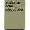 Australian actor Introduction door Books Llc