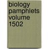 Biology Pamphlets Volume 1502 door Books Group
