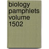 Biology Pamphlets Volume 1502 by Books Group