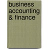 Business Accounting & Finance door N. Kavitha