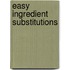 Easy Ingredient Substitutions
