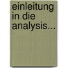 Einleitung In Die Analysis... door Robert Götting