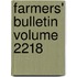 Farmers' Bulletin Volume 2218