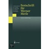 Festschrift Für Werner Merle by Wolf-R�Diger Bub