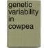 Genetic Variability In Cowpea