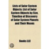 Lists of Solar System Objects door Books Llc