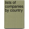 Lists of companies by country door Books Llc