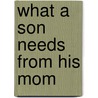 What a Son Needs from His Mom door Cherri Fuller