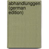Abhandlunggen (German Edition) door Gabelentz Rc