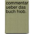 Commentar ueber das Buch Hiob.
