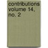 Contributions Volume 14, No. 2