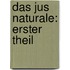 Das Jus Naturale: erster Theil