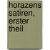 Horazens Satiren, Erster Theil