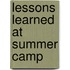 Lessons Learned at Summer Camp