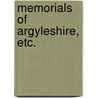 Memorials of Argyleshire, etc. door Archibald Brown