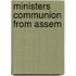 Ministers Communion from Assem