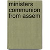 Ministers Communion from Assem by Donald Luther