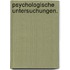 Psychologische Untersuchungen.