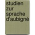 Studien zur Sprache d'aubigné