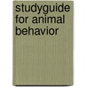 Studyguide for Animal Behavior by John Alcock