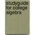 Studyguide for College Algebra