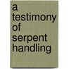 A Testimony of Serpent Handling door Hunter Barnes