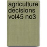 Agriculture Decisions Vol45 No3 door U.S. Dept Of Agriculture