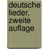 Deutsche Lieder, zweite Auflage